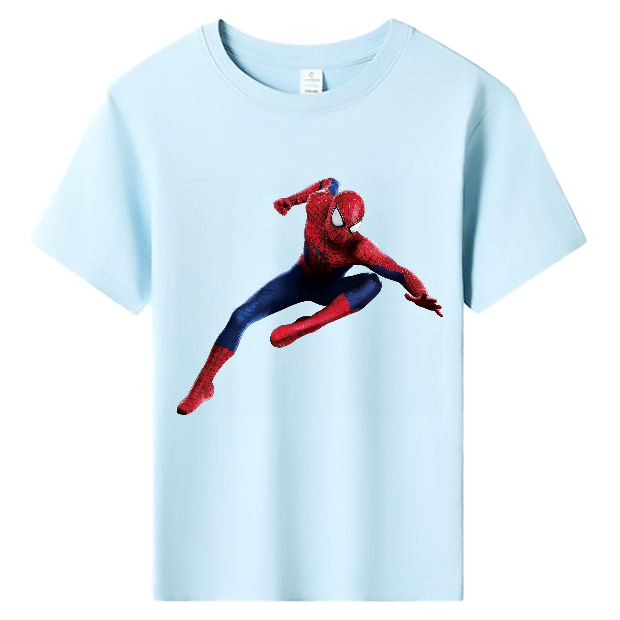 （画像用） Spider Man スパイダーマン 綿100％キッズTシャツ（フロントプリント）